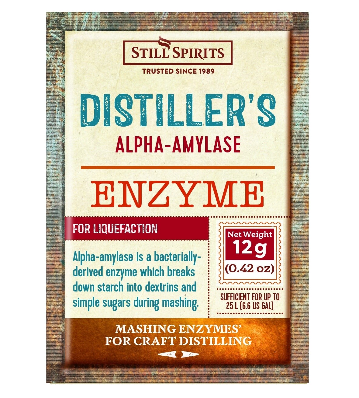 Still Spirits Distiller&#39;s Enzyme Alpha-Amylase 12g