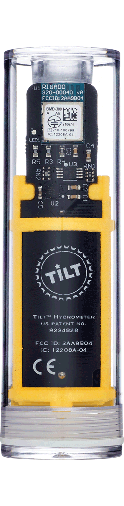 Tilt Hydrometer - Yellow