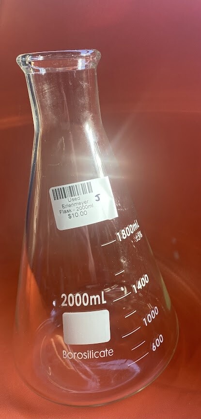 Used Erlenmeyer Flask - 2000ml