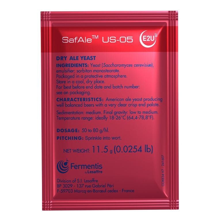 SafAle US-05 Dry Yeast - 11.5g