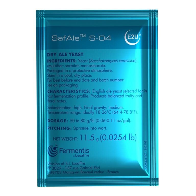 SafAle S-04 Dry Yeast - 11.5g