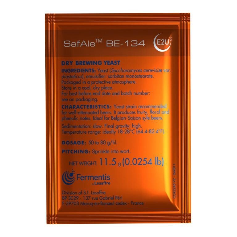 SafAle BE-134 Dry Yeast - 11.5g