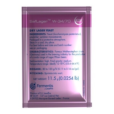 SafLager W-34/70 Dry Yeast - 11.5g