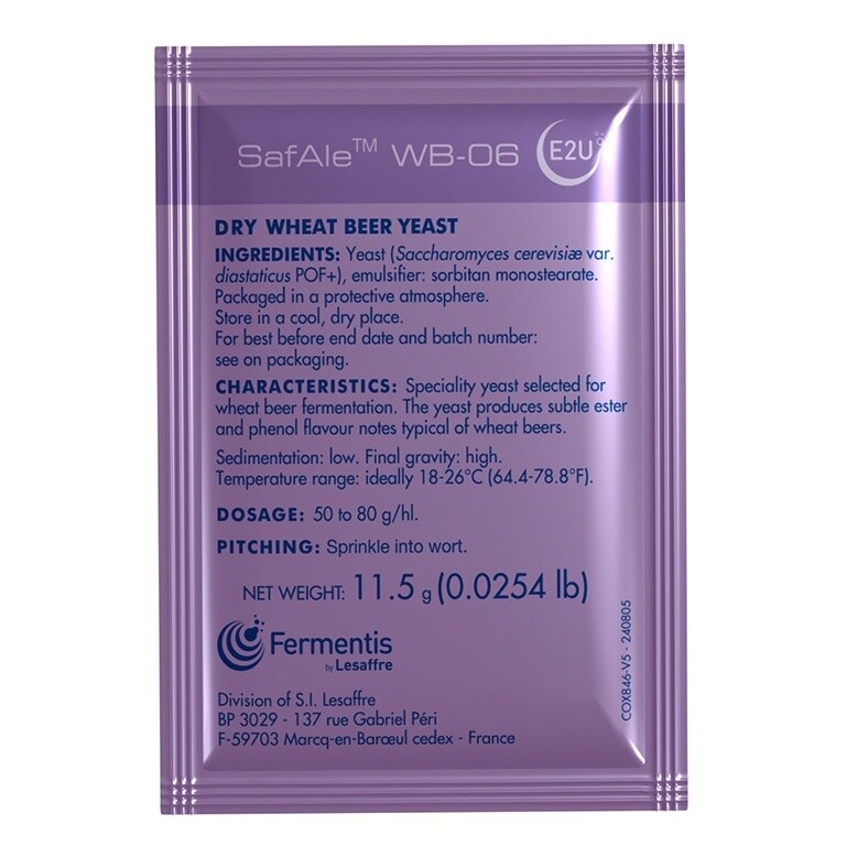 SafAle WB-06 Dry Yeast - 11.5g