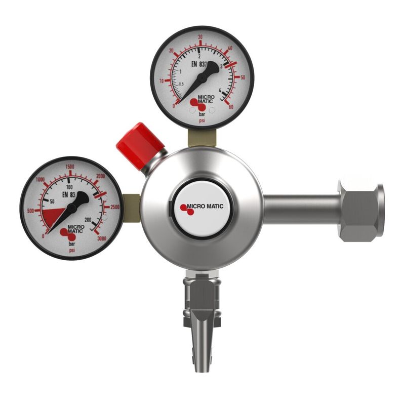 MicroMatic Premium Plus Co2 Regulator / Dual Gauge