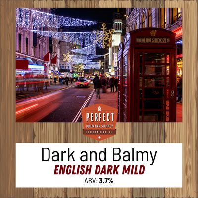Dark and Balmy (All Grain Recipe Kit) PBS Kit