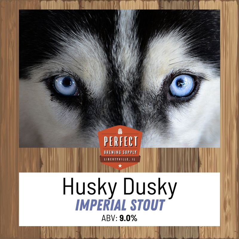 Husky Dusky Imperial Stout (Extract Recipe Kit) PBS Kit