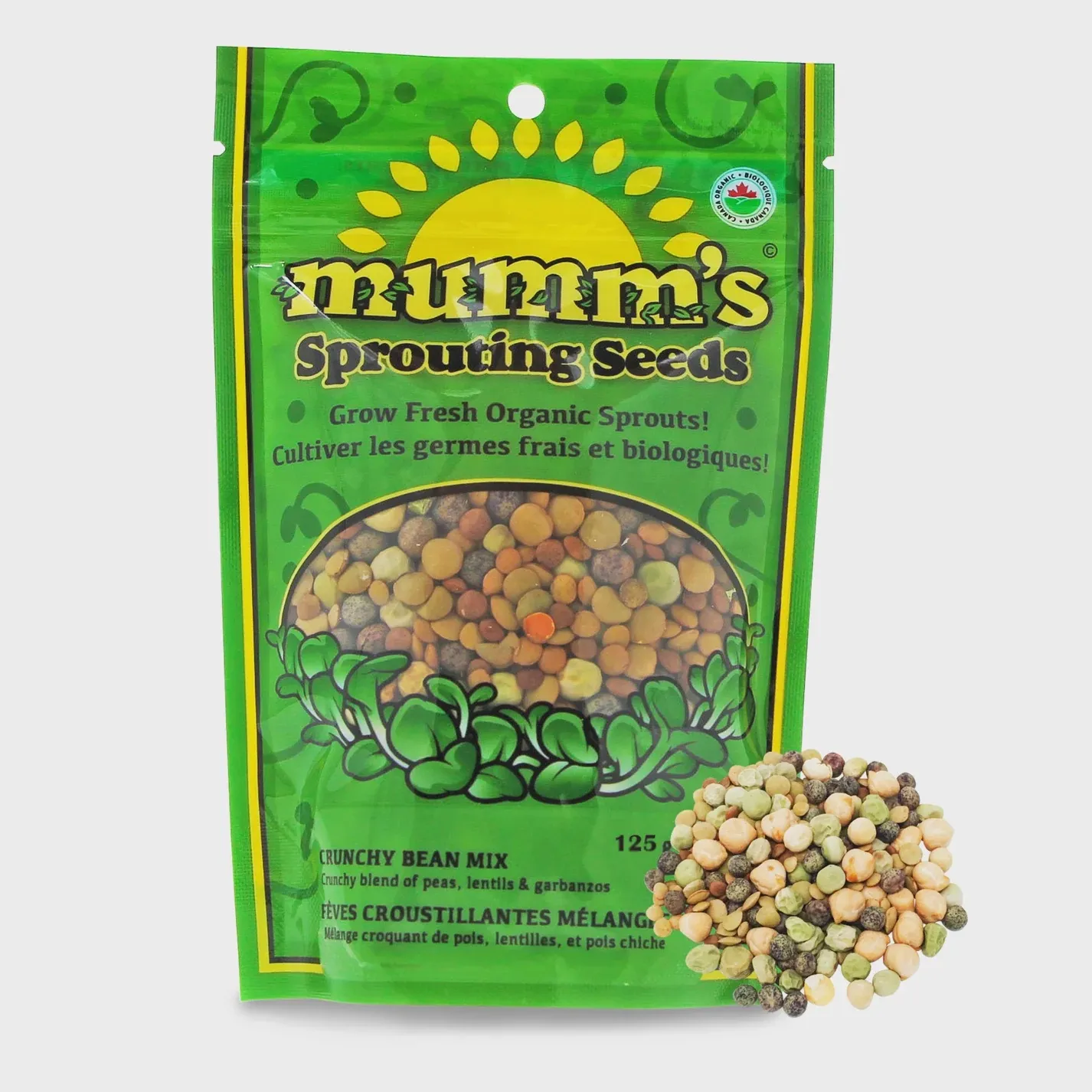 Mumm&#39;s Organic Sprouting Seeds - 125g - Sandwich Blend