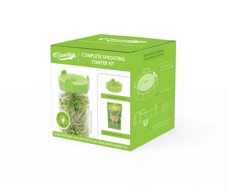 Mason Jar Single Jar Sprouting KIt