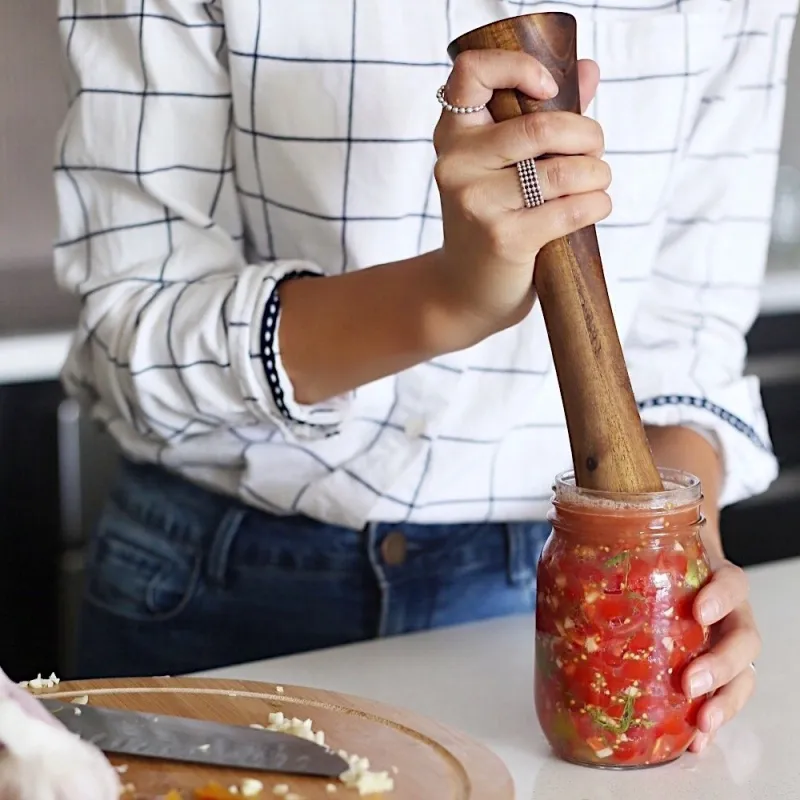 Wooden Pickle Packer