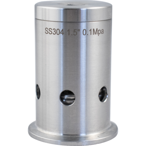 MB® Pressure Relief Valve | T.C. PRV | 1.5&quot; Tri-Clamp | 1 BAR | 14.5 PSI | Stainless Steel
