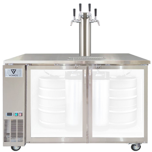 Komos Olympus II Deluxe Kegerator with Stainless Tower