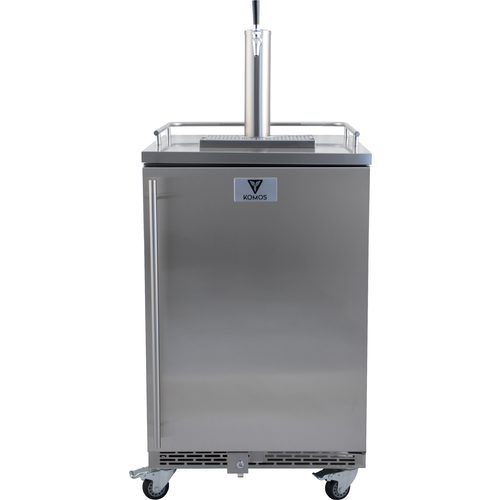 KOMOS® Outdoor Kegerator with NukaTap® Faucets, Faucet Style: Stainless Steel, Size: Single Tap