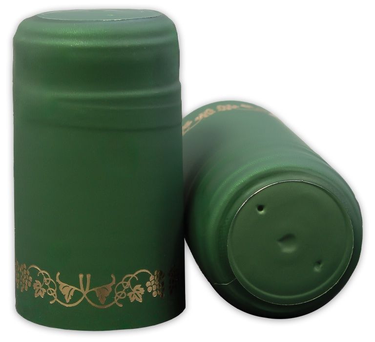 PVC Shrink Cap 30 ct - Green/Gold