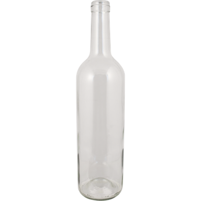 750 ml Clear Bordeaux Bottles | Punted | 12 ct.