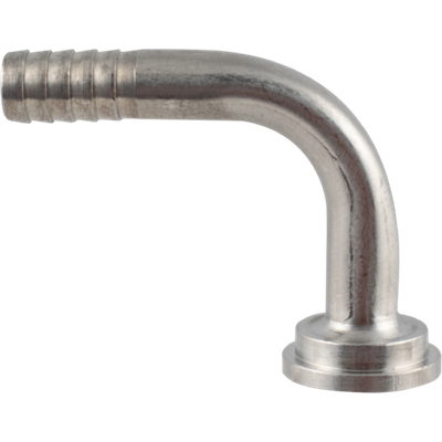 Tailpiece | 5/16 Barb Elbow | Stainless Steel