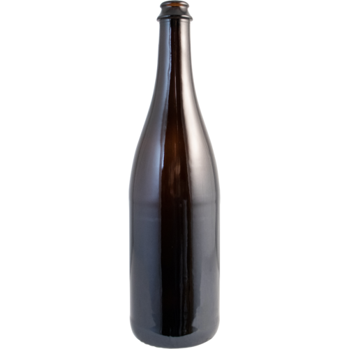 Belgian Bottle | 750 ml | Amber | Champagne | 26mm Cappable | Case of 12