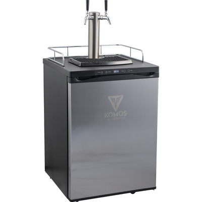 KOMOS V2 Kegerator w/ NukaTap Stainless Steel Faucets