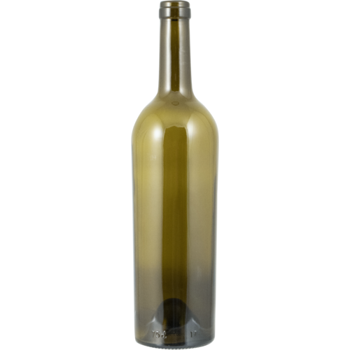 Wine Bottle | 750 ml | Emma | Antique Green | Bordeaux | Tapered | w/Punt | Case of 12