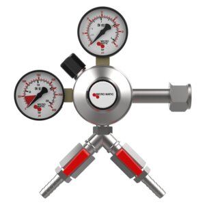 Regulator  | MicroMatic Premium Plus Co2 | Dual Gauge | Dual Shutoff