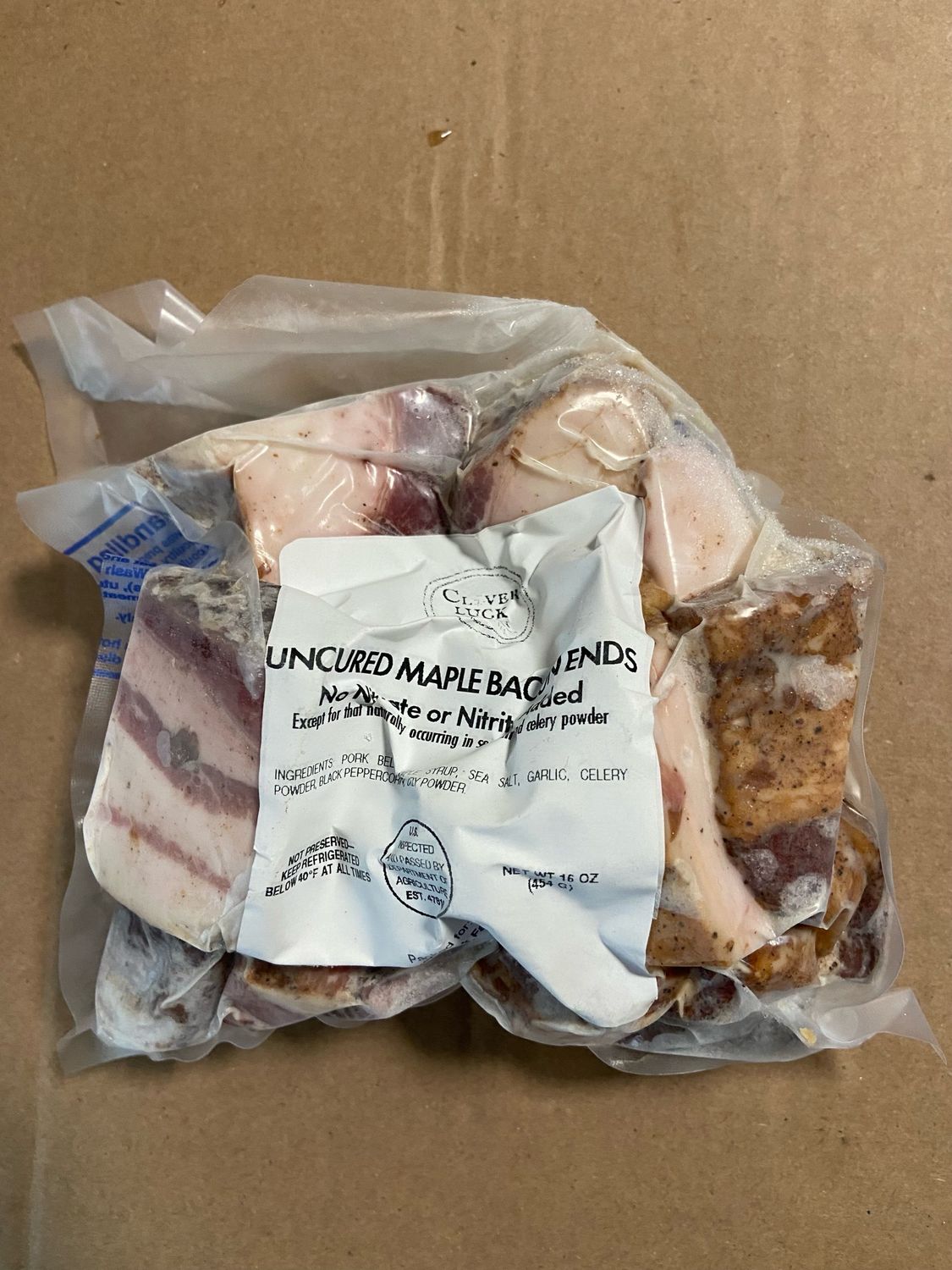 Uncured Maple Bacon Ends