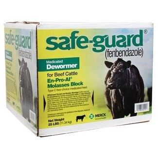 SAFE-GUARD CATTLE DEWORMER BLOCK 25LB