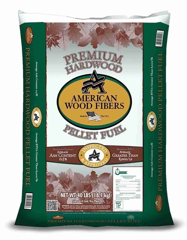 WOOD PELLET FUEL AWF HARDWOOD 40LB