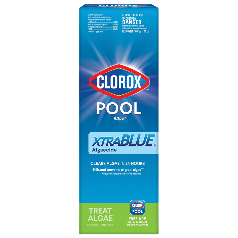 CLOROX POOL &amp; SPA XTRABLUE POOL ALAGECIDE 40OZ 44340CLX