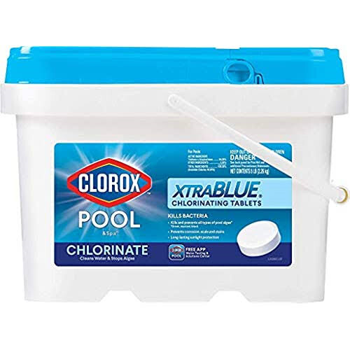 CLOROX XTRABLUE CHLORINE TABLETS 3IN 5LB