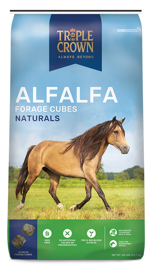 TRIPLE CROWN ALFALFA FORAGE CUBES 50LB