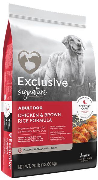 EXCLUSIVE ADULT CHICKEN &amp; RICE 30LB