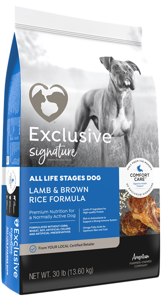 EXCLUSIVE ADULT LAMB &amp; RICE 30LB