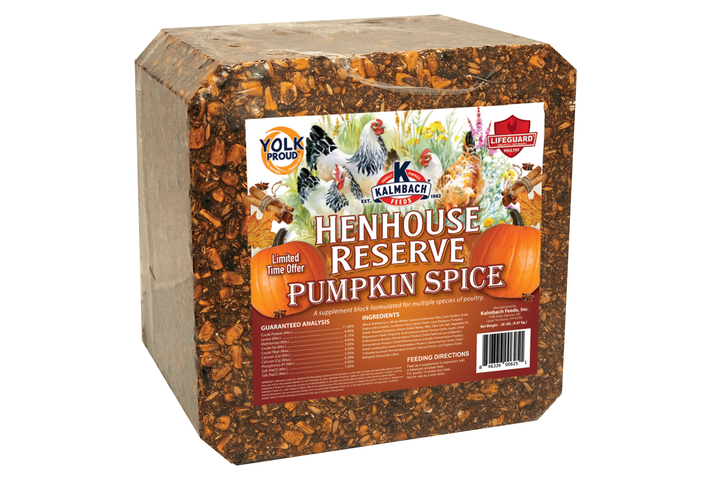 HENHOUSE RESERVE PUMPKIN SPICE BLOCK 20LB