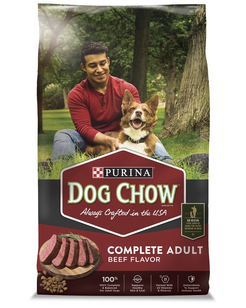 DOG CHOW BEEF 40LB RED BAG