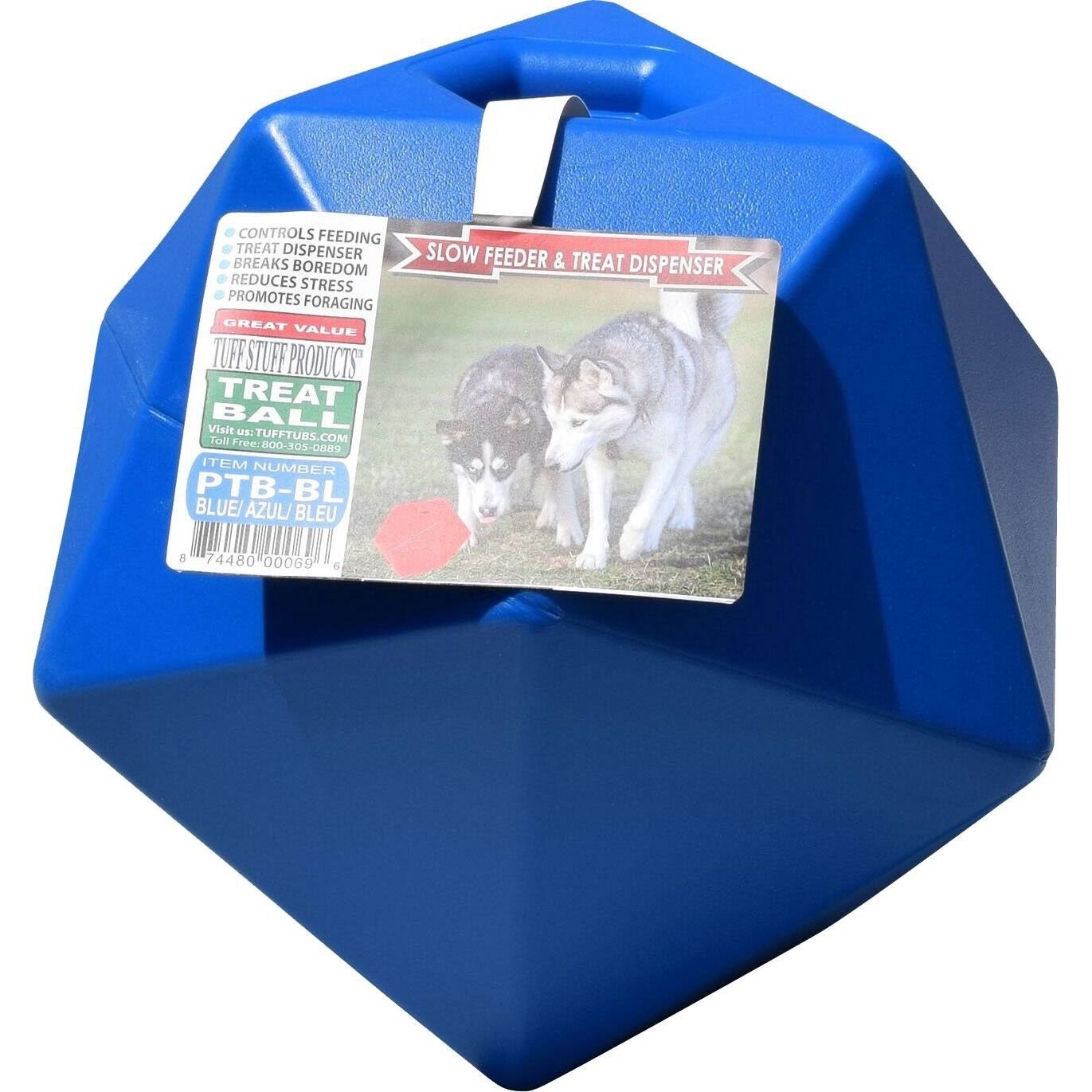 TUFF STUFF TREAT DISPENSER BLUE