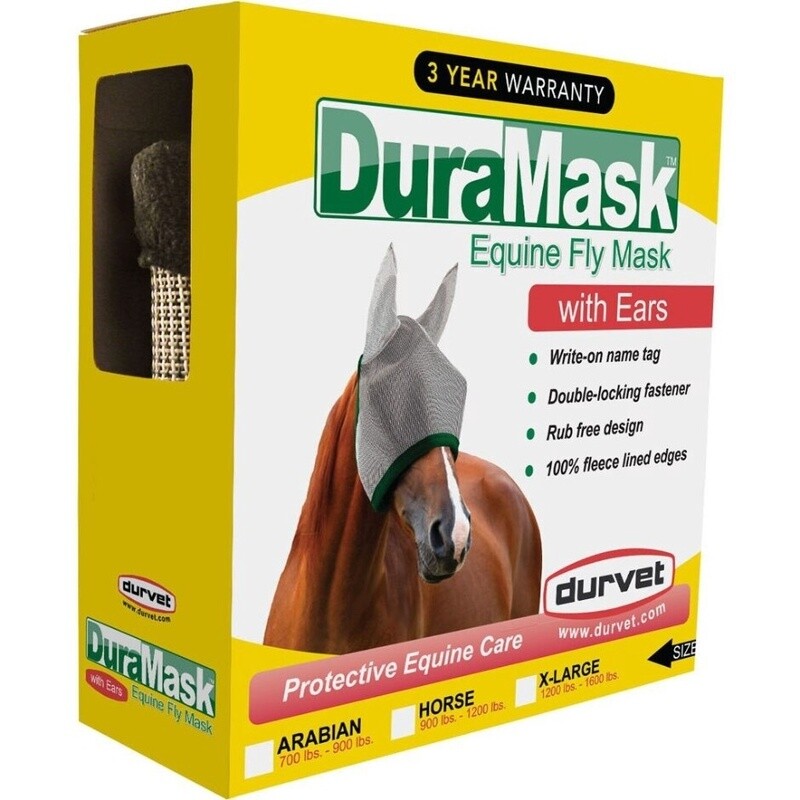 DURAMASK W/EARS HORSE 900-1200LB