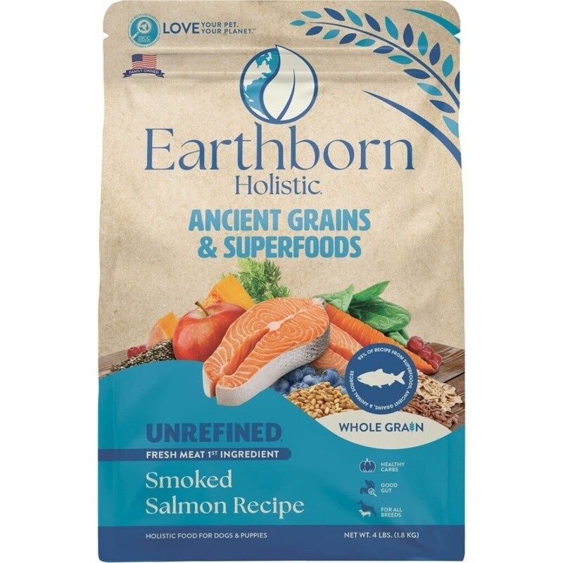 EARTHBORN DOG UNREFINED SMOKED SALMON 4LB
