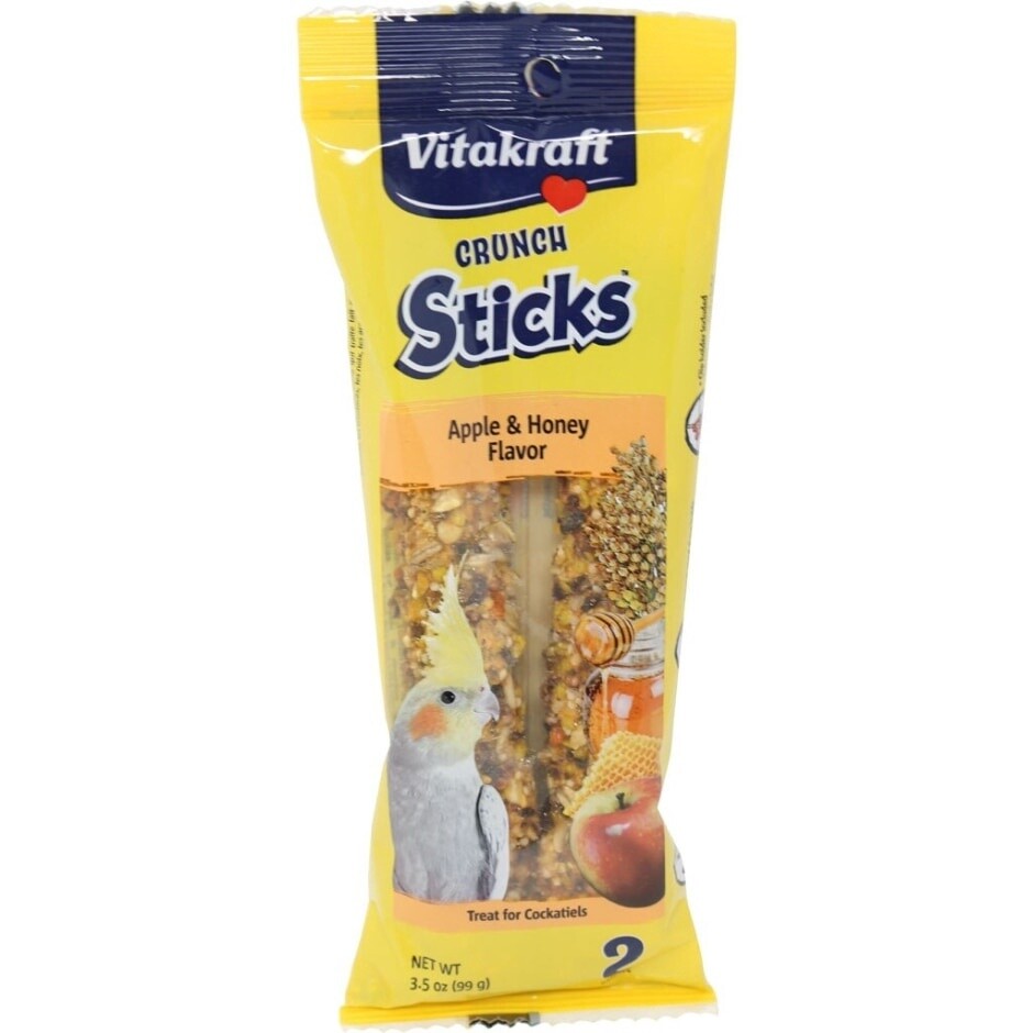 VITAKRAFT COCKATIEL APPLE &amp; HONEY CRUNCH STICKS