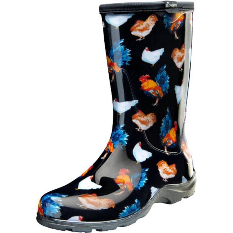 SLOGGERS BLACK CHICKEN BOOT 11
