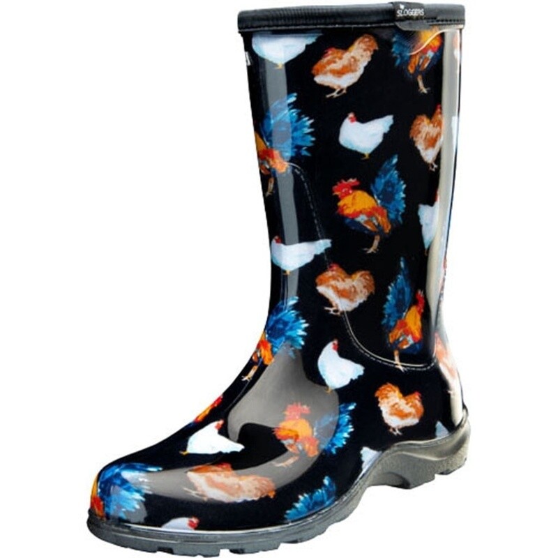 SLOGGERS BLACK CHICKEN BOOT 11