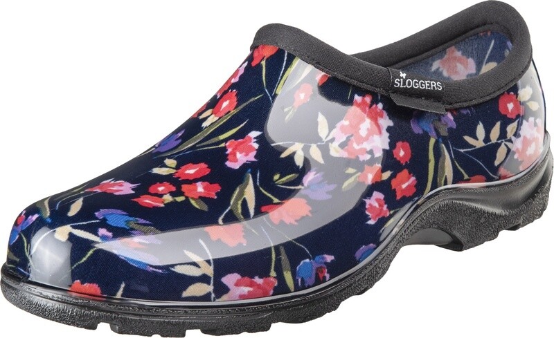 SLOGGERS NAVY FLOWER SHOE 8