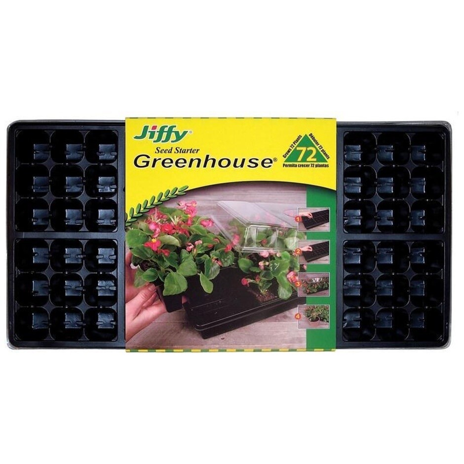 JIFFY GREENHOUSE SEED STARTER 72 CELL