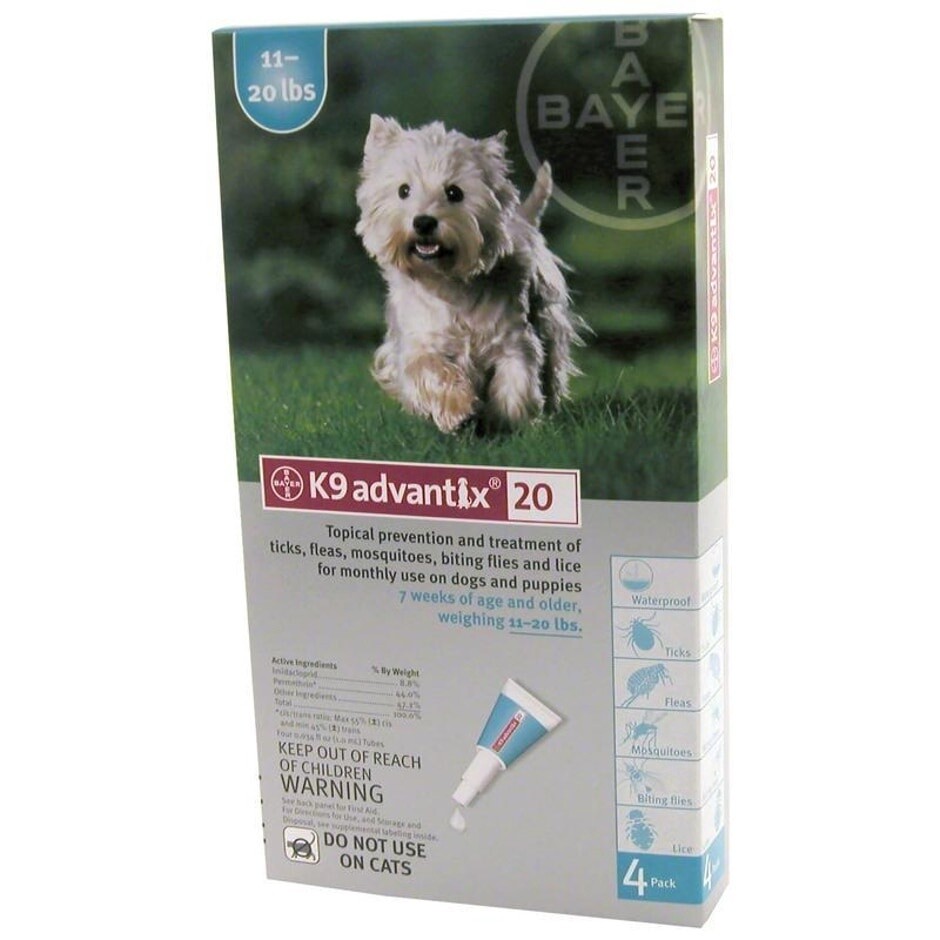ADVANTIX MED 11-20LB 4PK