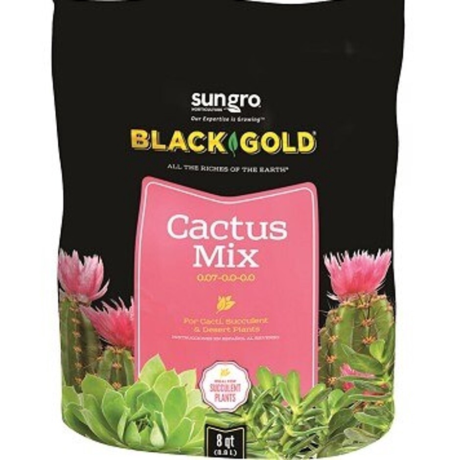 BLACK GOLD SUCCULENT &amp; CACTUS POTTING MIX 8QT