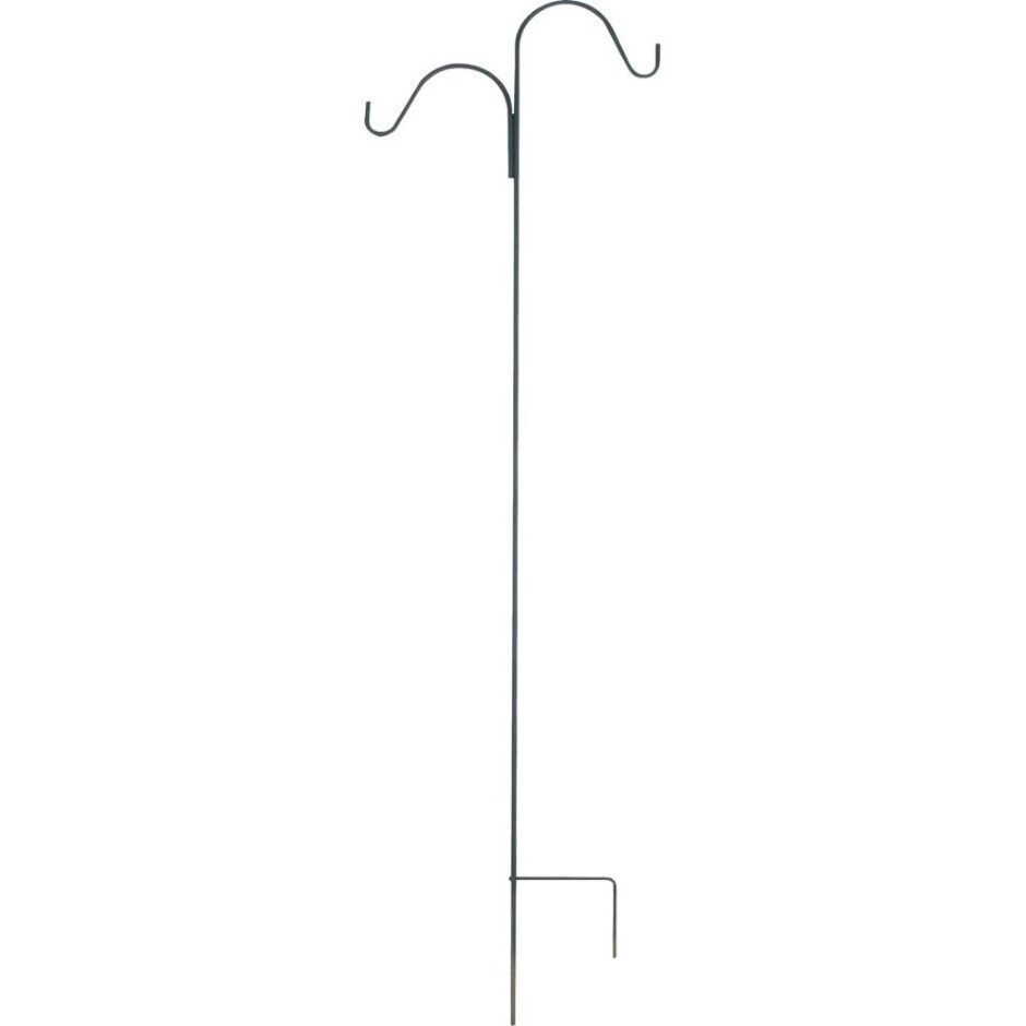 DOUBLE SHEPHERD HOOK BLACK 84IN