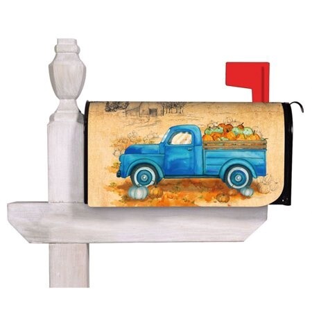 MAILBOX COVER PUMPKIN FARM TRUCK