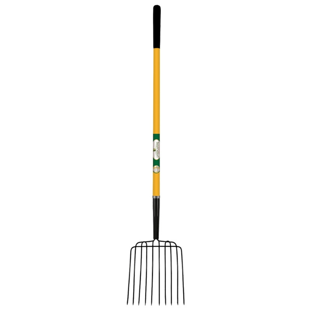 MANURE FORK 10-TINE 54IN FIBER HANDLE