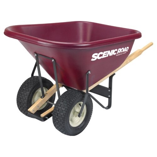 WHEELBARROW 10CUFT  2 WHEEL M10-2T