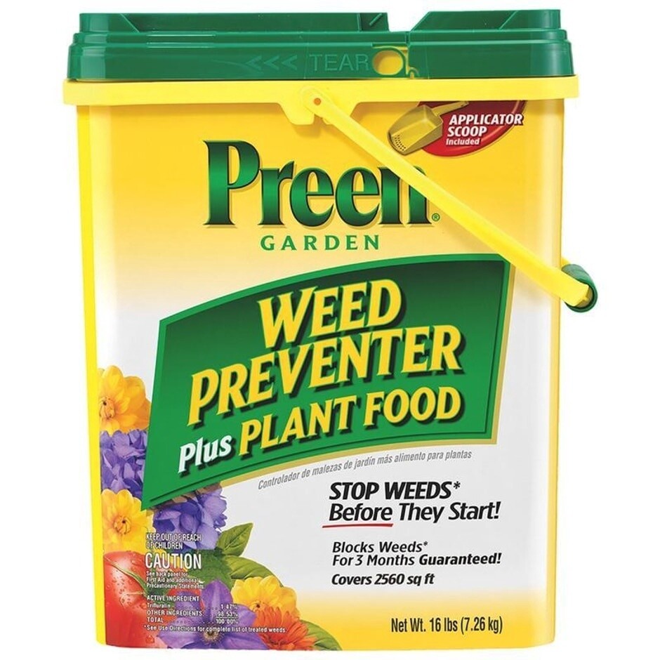 PREEN GARDEN WEED PREVENTER PLUS PLANT FOOD  16LB (2560-SQFT)