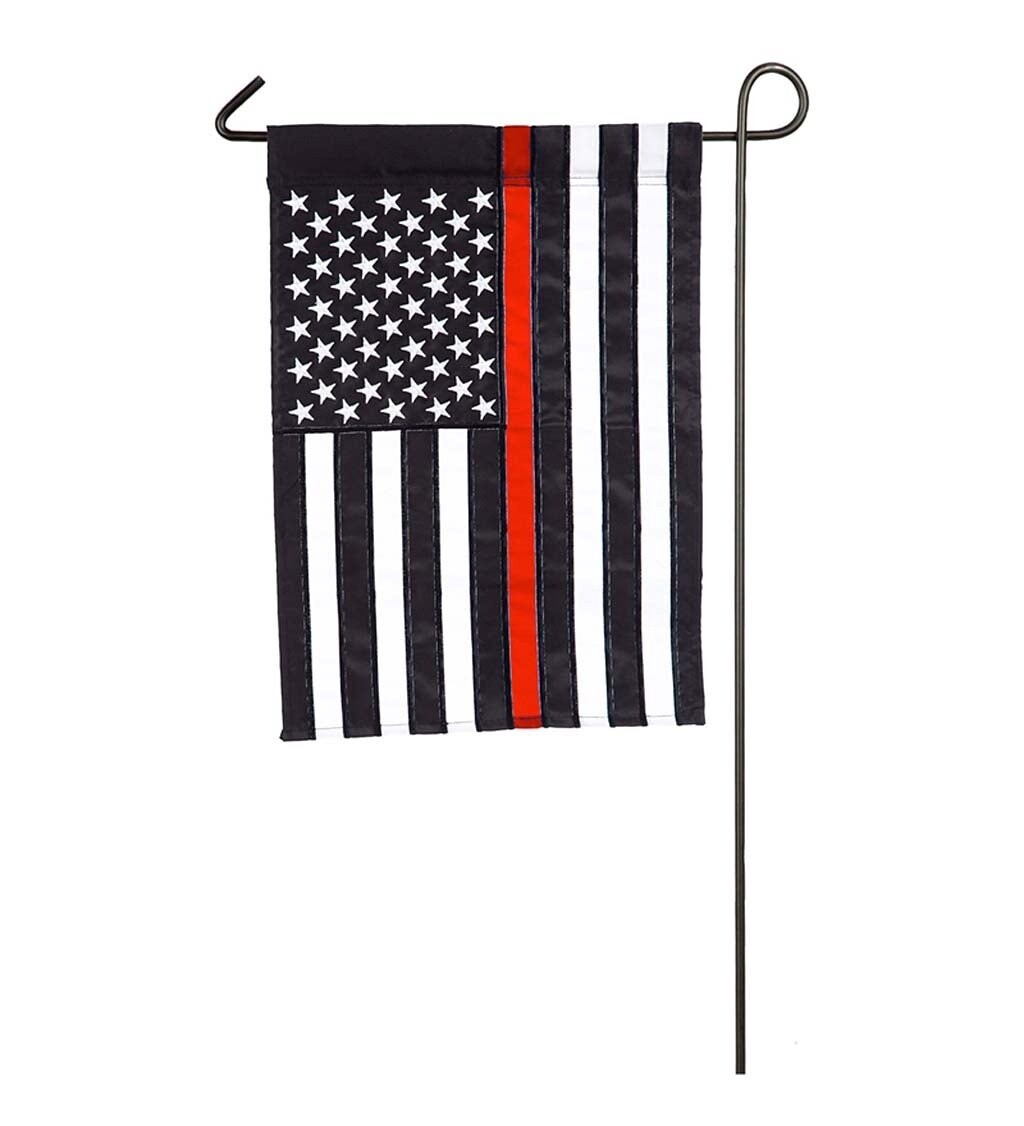 RED LINE GARDEN FLAG
